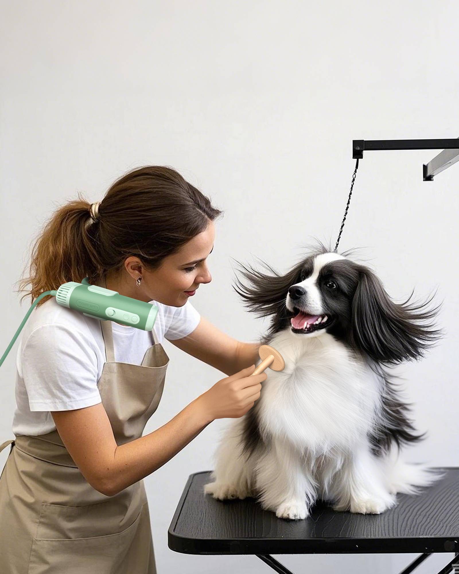 Hands-free Pet Dryer with Table Clamp