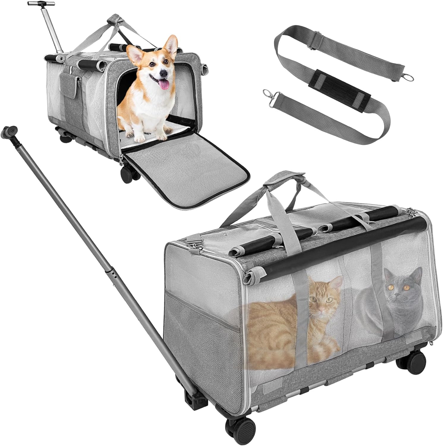Pet Carrier with Wheels