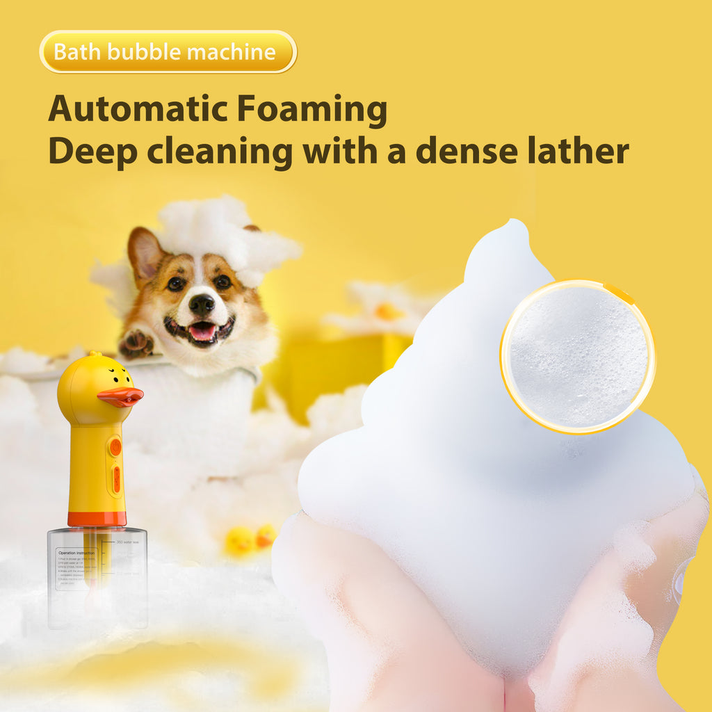 Electric Dog Shampoo Dispenser-Yellow