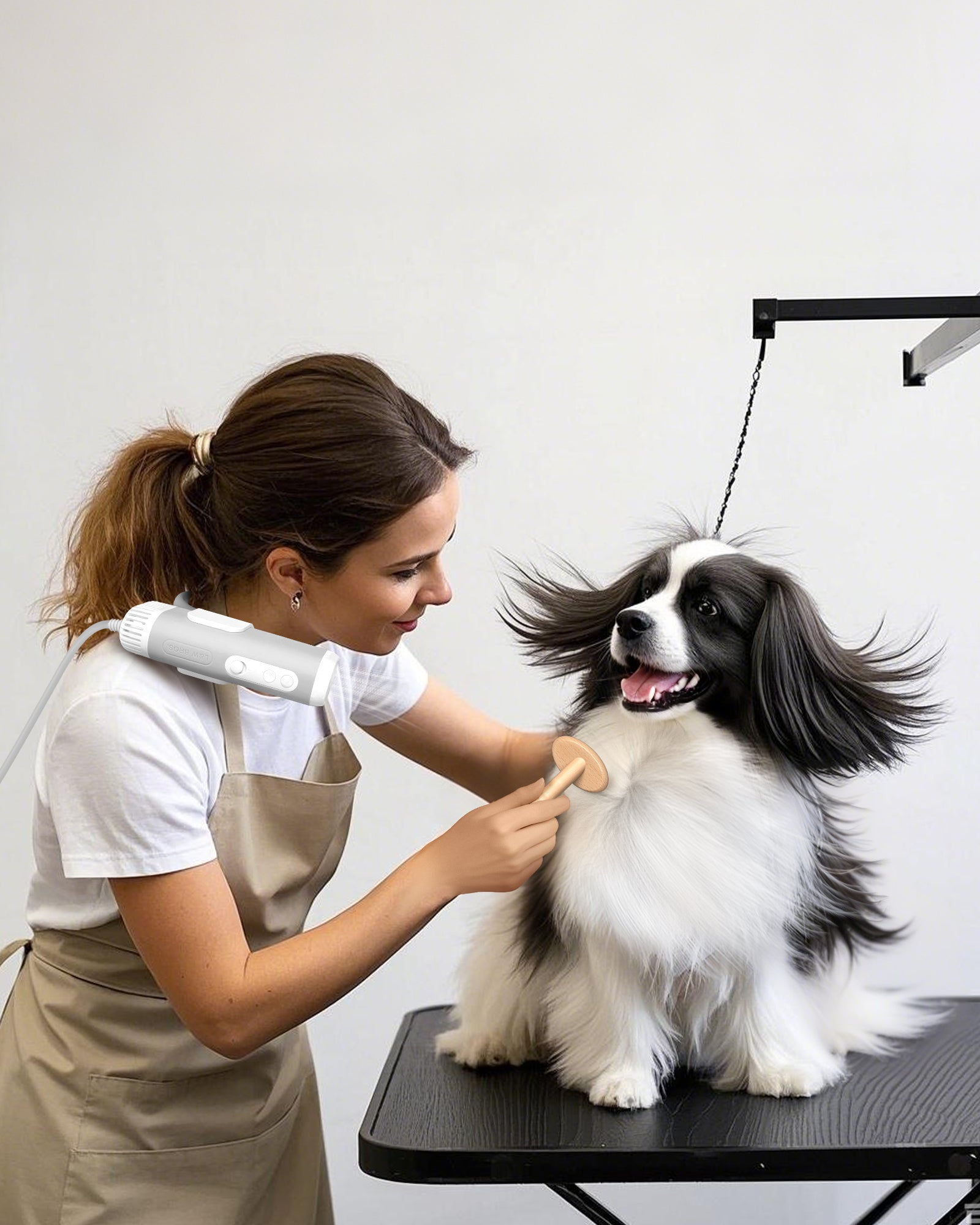 Hands-free Pet Dryer with Table Clamp