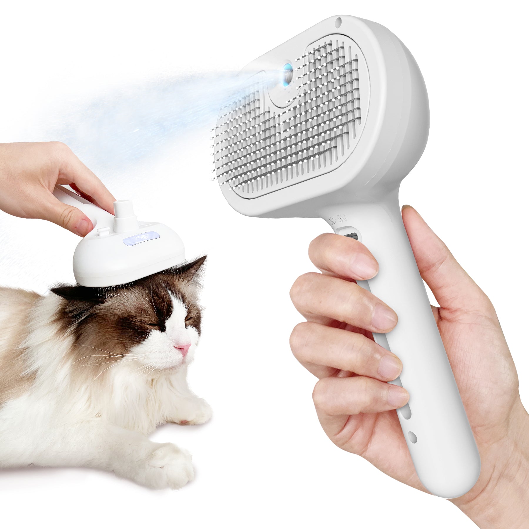 3 in 1 Self Cleaning Cat Steam Brush