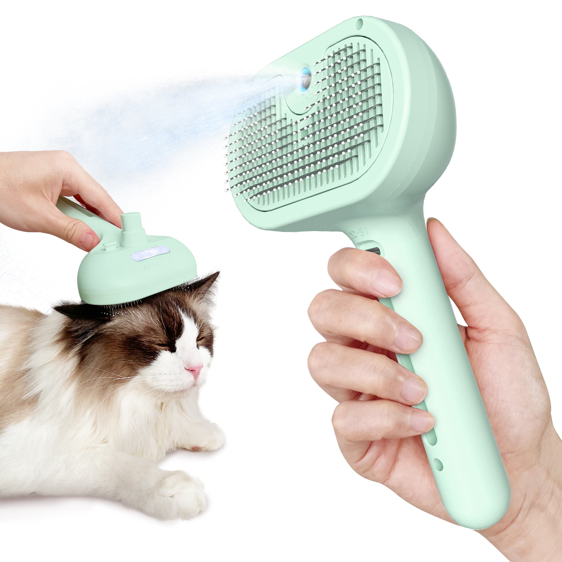 3 in 1 Self Cleaning Cat Steam Brush
