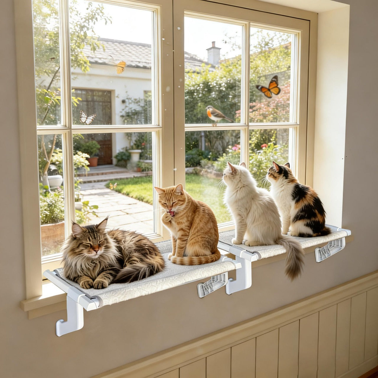 Heavy-Duty Cat Window Sill Perch