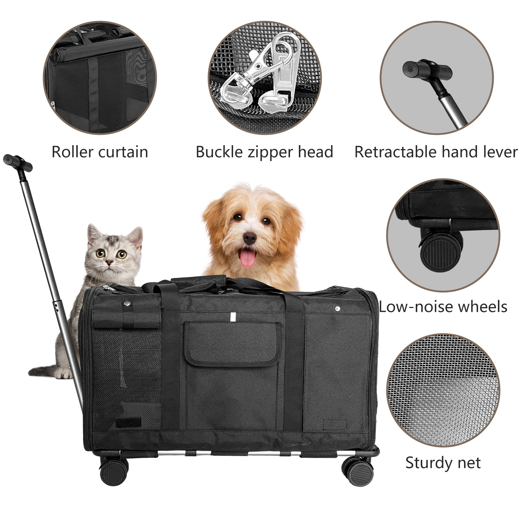 Pet Carrier with Wheels