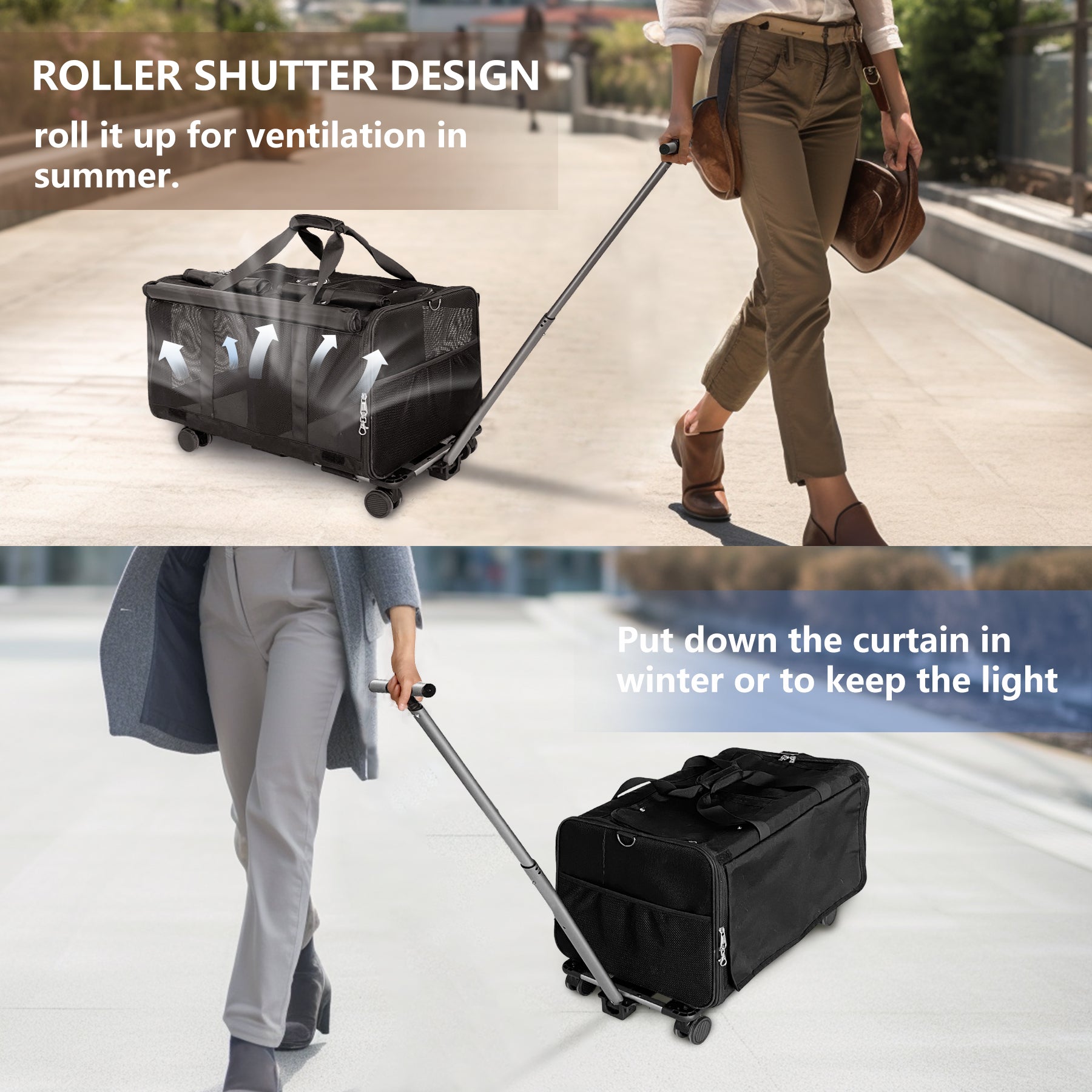 Pet Carrier with Wheels