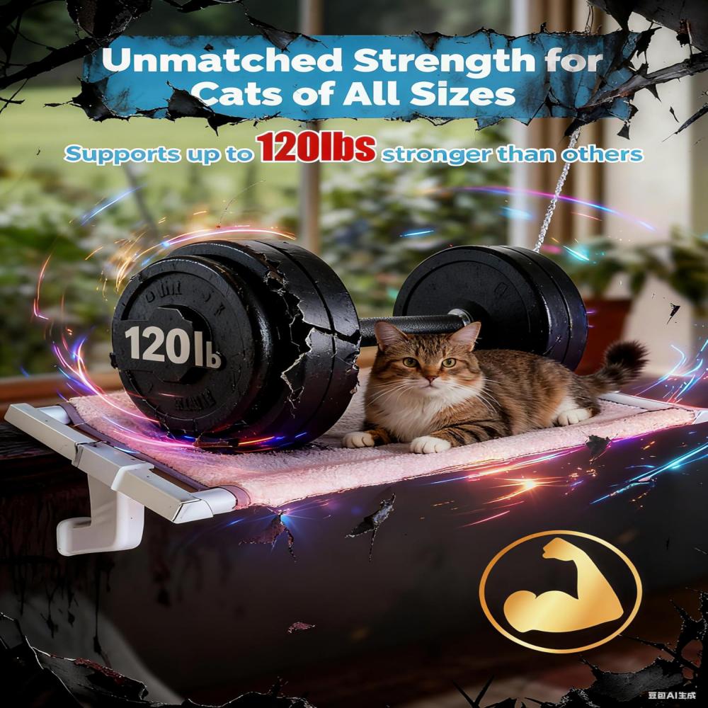 Heavy-Duty Cat Window Sill Perch