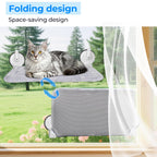 Cat Window Perch with Lever Lock Suction Cups