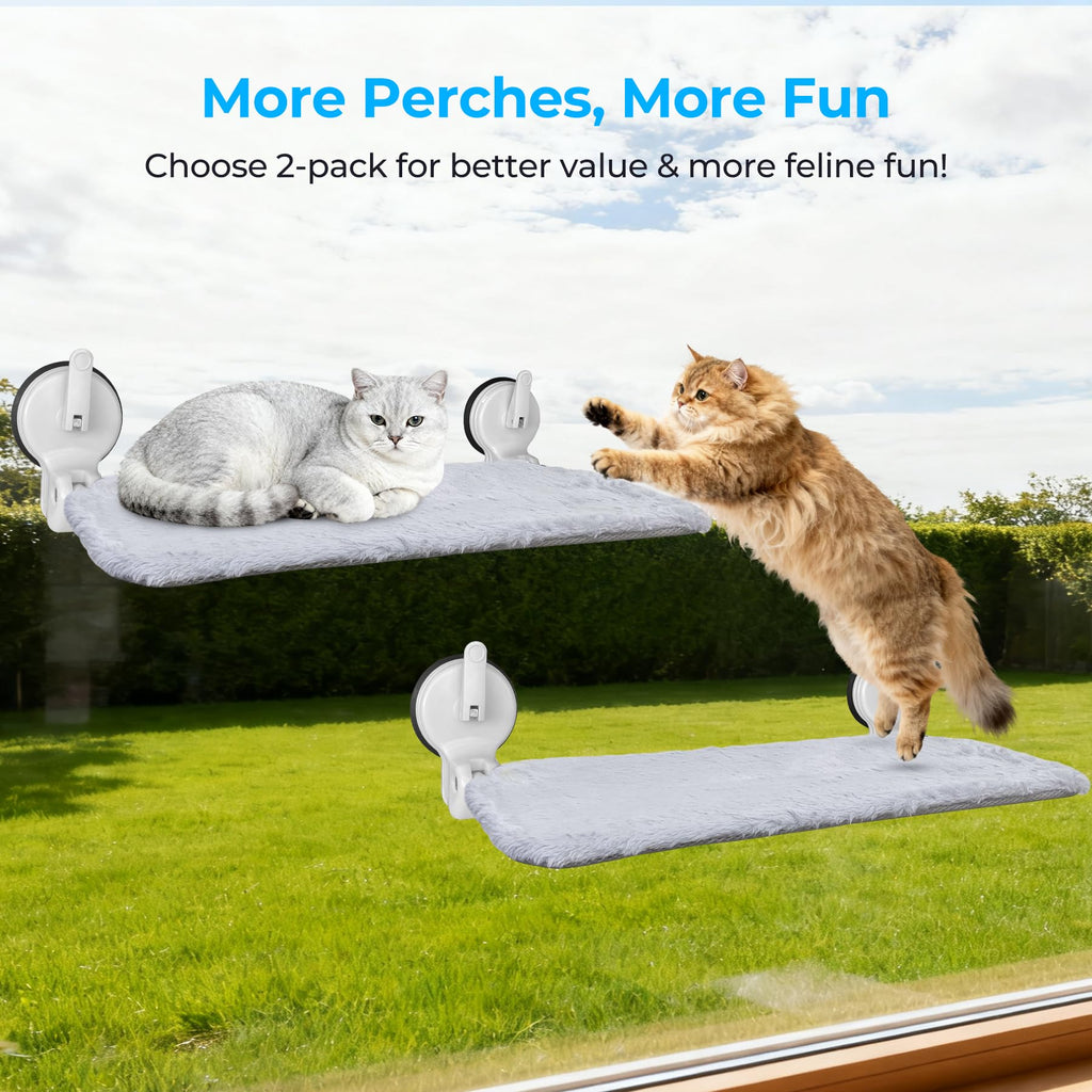 Cat Window Perch with Lever Lock Suction Cups