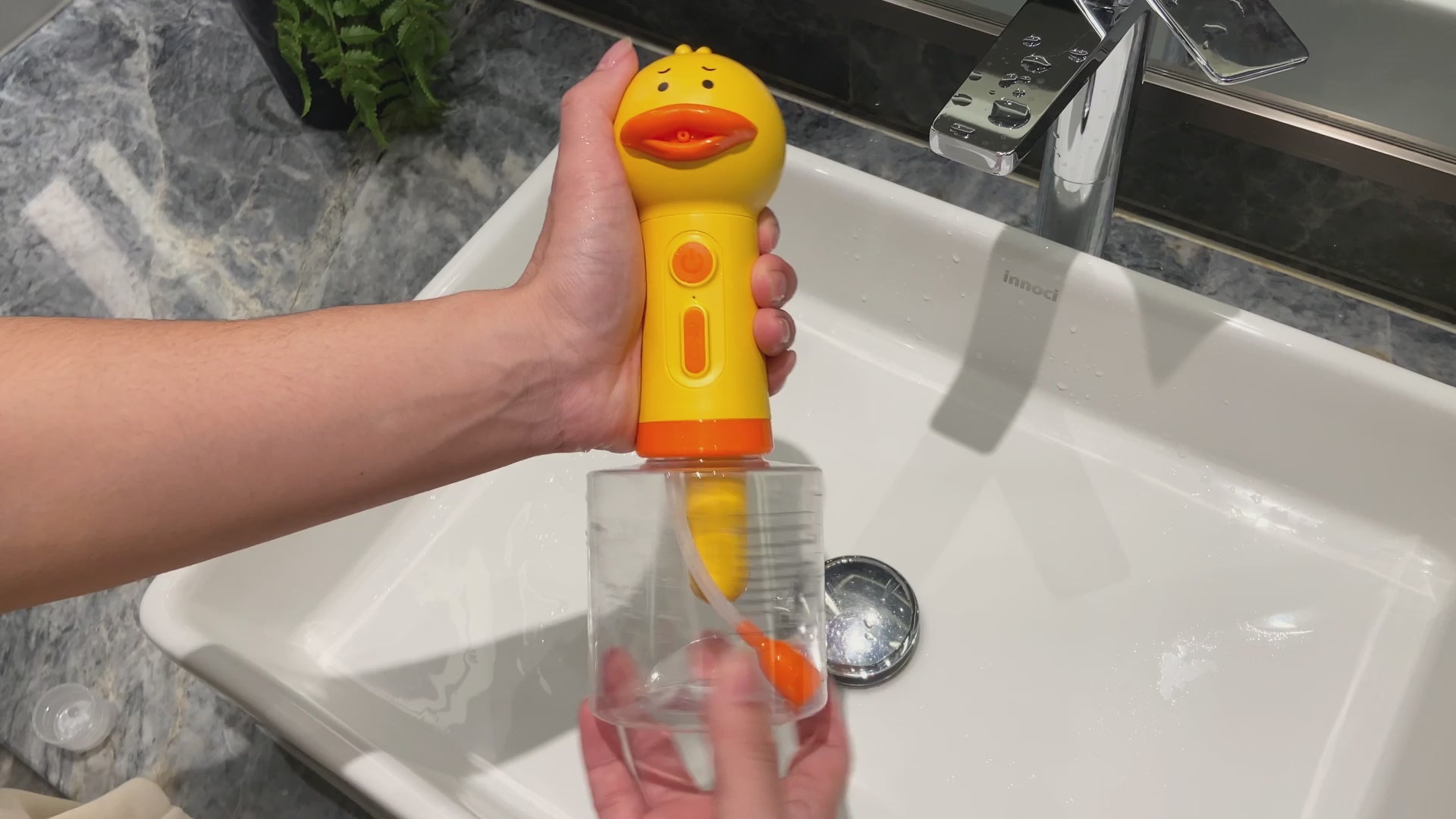 Electric Dog Shampoo Dispenser-Yellow